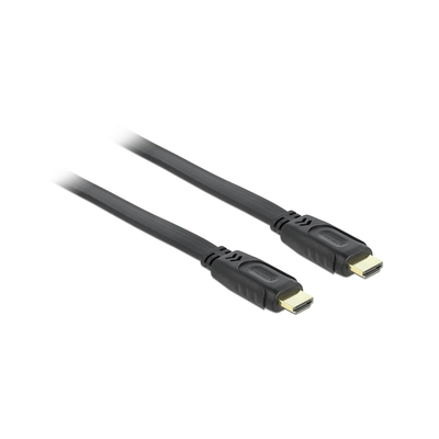 Product Καλώδιο HDMI Delock flat Ethernet A -> A M/M 5.00m 4K base image