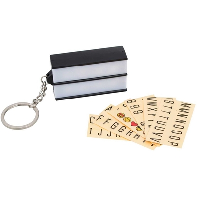 Product Gadget Thumbs up! Keychain Retro "Lightbox" Black base image