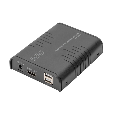 Product KVM Switch Digitus HDMI IP Extender Receiver, Full HD 1,2m base image