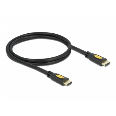 Product Καλώδιο HDMI Delock Ethernet A -> A M/M 1.00m 4K Gold base image
