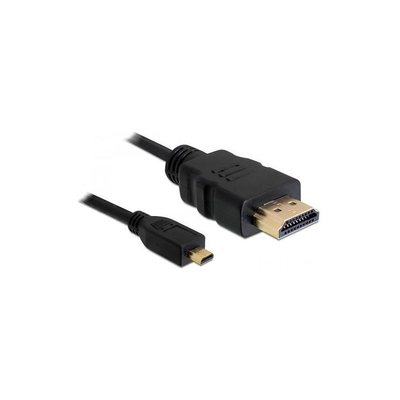 Product Καλώδιο HDMI Delock Ethernet A -> micro D M/M 2.00m base image