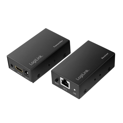 Product HDMI-Extender Logilink-Set over LAN, 60m, 1080p/60Hz,POC,IR base image