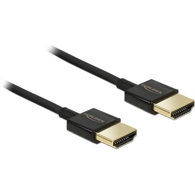 Product Καλώδιο HDMI Delock Ethernet A -> A M/M 1.50m 3D 4K slim base image