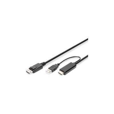 Product Καλώδιο HDMI Digitus 4K - to DisplayPort 2m base image