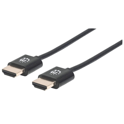 Product Καλώδιο HDMI Manhattan ultra thin with Ethernet 3 m. Black base image