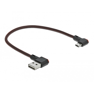 Product Καλώδιo USB Delock USB-A 2.0 Steck.<Micro-B Steck.angled 0,2m SW base image