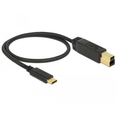 Product Καλώδιo USB Delock 3.1 Gen2 C > B 1.0m Black base image
