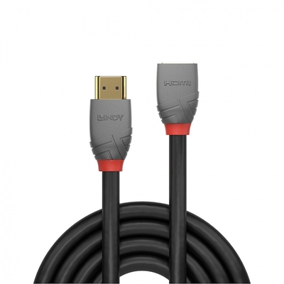 Product Καλώδιο HDMI Lindy 2.0 extension 1m, Anthra Line base image