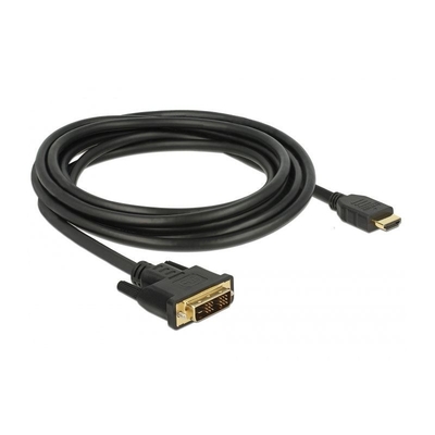 Product Καλώδιo DVI Delock 18+1 St > HDMI-A St 1.0m Black base image
