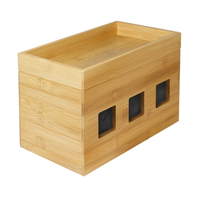 Product Διαχείρισης Καλωδίων Logilink cable box bamboo 255x140x165mm base image