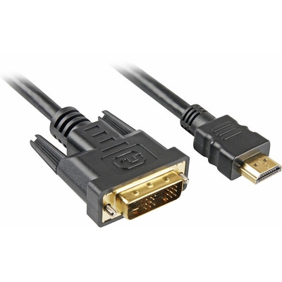 Product Καλώδιo HDMI Sharkoon -> DVI-D (18+1) 3m Black base image
