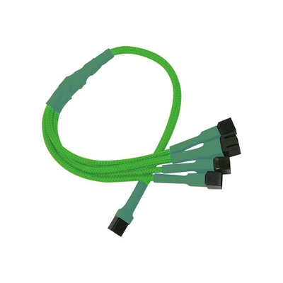 Product Καλώδιo Nanoxia 3-Pin to 4 x 3-Pin Adapter, 30 cm, neon-Green base image