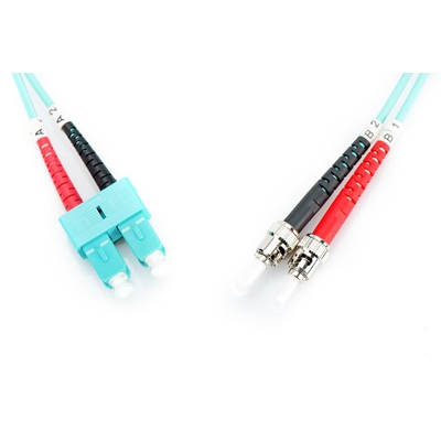 Product Καλώδιο Οπτικής Ίνας Digitus LWL ST -> SC 2.00m Multimode Duplex OM3 base image