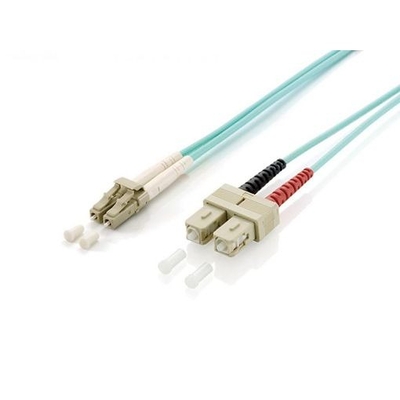 Product Καλώδιο Οπτικής Ίνας Equip LWL LC->SC 15.00m Multimode Duplex OM3 turq Polybag base image