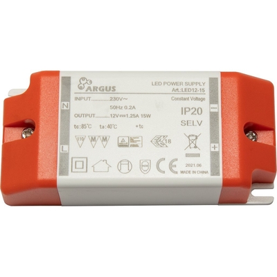Product Τροφοδοτικό LED Inter-Tech LED12-15 15W, 12V, 1250mA, IP20 base image