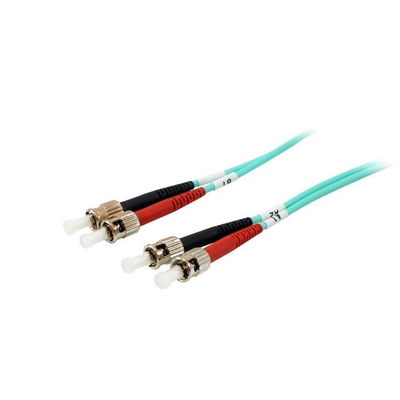Product Καλώδιο Οπτικής Ίνας Equip LWL ST->ST 10.00m Multimode Duplex OM3 turq Polybag base image