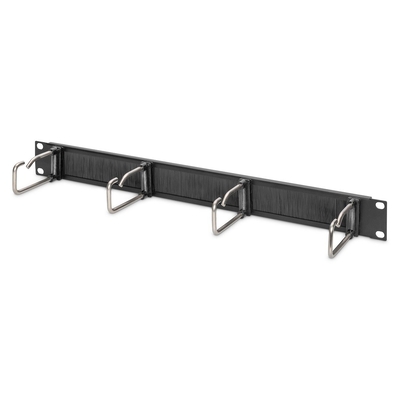 Product Οδηγός Καλωδίων Δικτύου Digitus panel steel brackets + brush strip 19" 1U base image