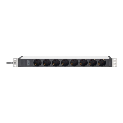 Product Πολύπριζο Rack Digitus PDU 1HE 8x Schuko 16A outputs 230V/16A Black base image