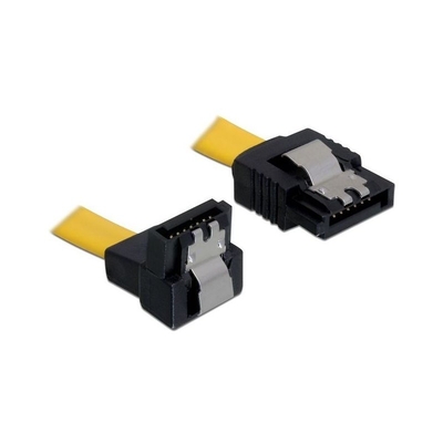 Product Καλώδιο Delock SATA-SATA III -> SATA down M/M 0.20m Yellow Cli base image
