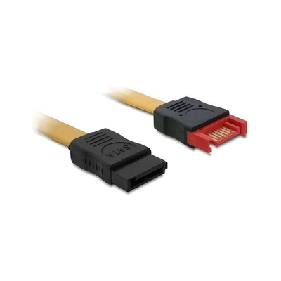 Product Καλώδιο Delock SATA-Verl. SATA III -> SATA M/F 0.50m Yellow base image