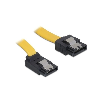 Product Καλώδιο Delock SATA-SATA -> SATA up M/M 0.30m Yellow Clips base image