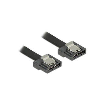 Product Καλώδιο Delock SATA-SATA III -> SATA M/M 1.00m FLEXI Black base image