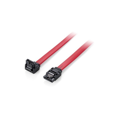 Product Καλώδιο Equip flat SATA 6Gbps 0.50m m. Metallclip angled Polybag base image