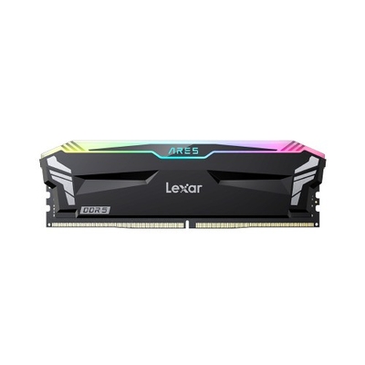 Product Μνήμη RAM Σταθερού DDR5 32GB Ares 6400 Lexar/heatsink/RGB/ligthing 2x16GB Black intern base image