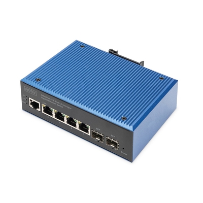 Product Network Switch Digitus 4+2 -Port L2 managed Gigabit Ethernet base image