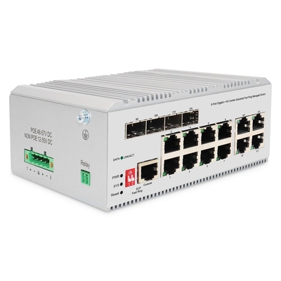 Product Network Switch Digitus 8 Port Gigabit L2 managed 4 SFP Uplink base image