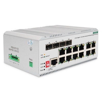 Product Network Switch Digitus 8 Port Gigabit PoE, L2 managed, 4 SFP Uplink base image