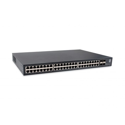 Product Network Switch LevelOne 48x GE GTU-5211 4x10GSFP+19" base image