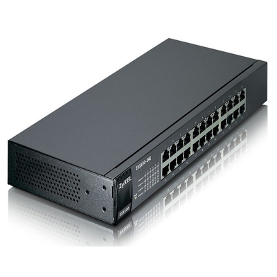 Product Network Switch Zyxel 24x FE ES1100-24E Metall base image