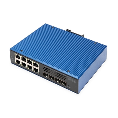 Product Network Switch Digitus 8 + 4 10G Uplink Port L3 managed Gigabit base image