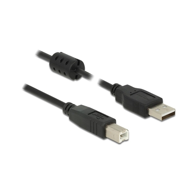 Product Καλώδιο USB Delock USB A -> B M/M 5.00m Black base image