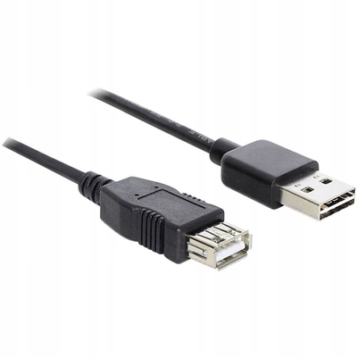 Product Καλώδιο USB Delock USB Verl. A -> A M/F 1.00m sw Easy USB base image