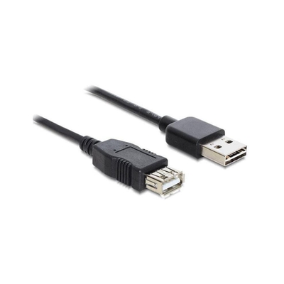 Product Καλώδιο USB Delock USB Verl. A -> A M/F 2.00m sw Easy USB base image