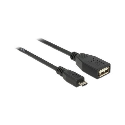 Product Καλώδιο USB Delock USB A -> Micro-B OTG F/M 0.50m sw base image