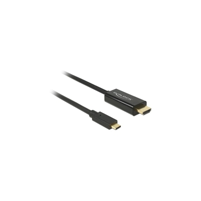 Product Καλώδιο USB Delock Type-C -> HDMI-A 4K 30Hz M/M 1.00m sw base image