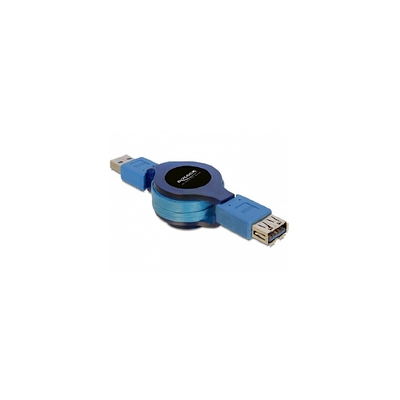 Product Καλώδιο USB Delock USB3.0 Verl. A -> A M/F 1.00m Blue Aufrollfu base image