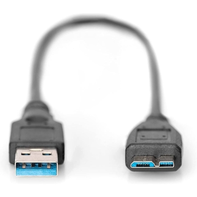 Product Καλώδιο USB Digitus USB 3.0 Typ A -mikro B M/M 0.25m Black base image
