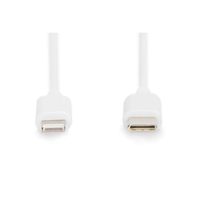 Product Καλώδιο USB Digitus Type-C St. -> Lightning St., MFI 2M White base image