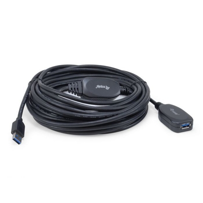 Product Καλώδιο USB Equip USB-A 3.0 -> A Verl. M/F 10.00m 5Gbps active Black base image