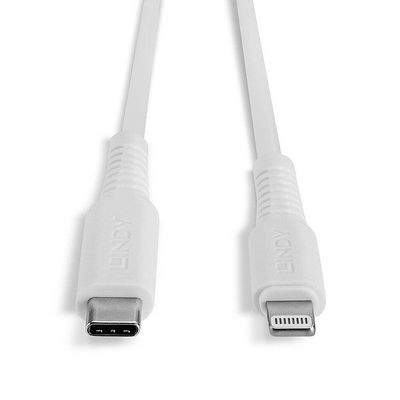Product Καλώδιο USB Lindy 1m Type-C to Lightning White base image
