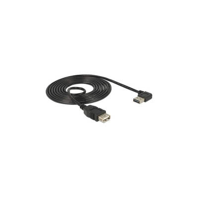 Product Καλώδιο USB Delock USB Verl.A -> A M/F 1.00m 90° sw Easy USB base image