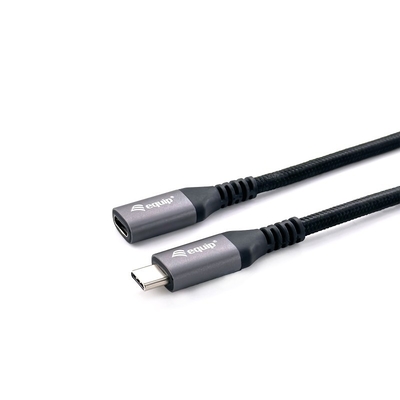Product Καλώδιο USB Equip Type-C 3.2 -> C Verl. M/F 1.00m 5A 4K/60Hz sw base image