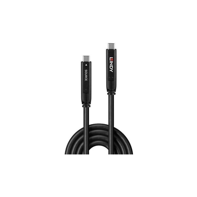 Product Καλώδιο USB Lindy 10m USB 3.2 Gen 1 & DP 1.4 Type-C Hybrid base image