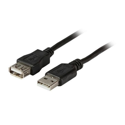 Product Καλώδιο USB EFB USB2.0 extension A-A,M/F1m,Black,Class base image