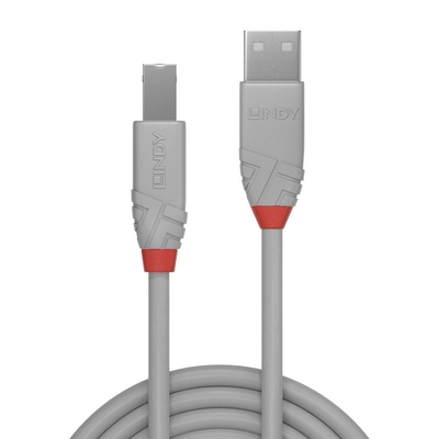 Product Καλώδιο USB Lindy 2.0 Typ A/B Anthra Line M/M 5m base image