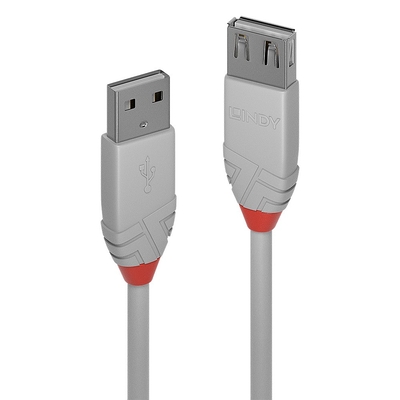 Product Καλώδιο USB Lindy 2.0 extension Typ A/A Anthra Line M/F 0.2m base image
